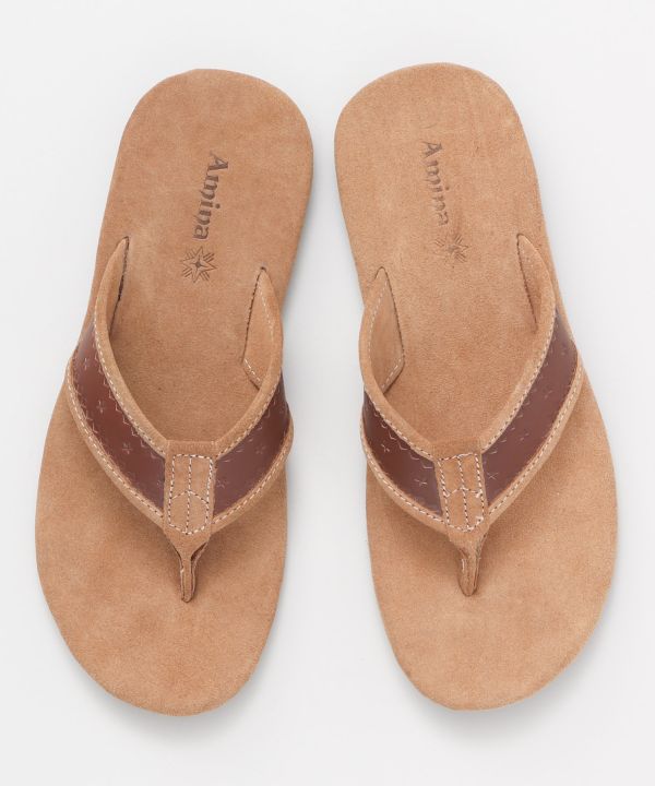 Suede Flip Flops - S