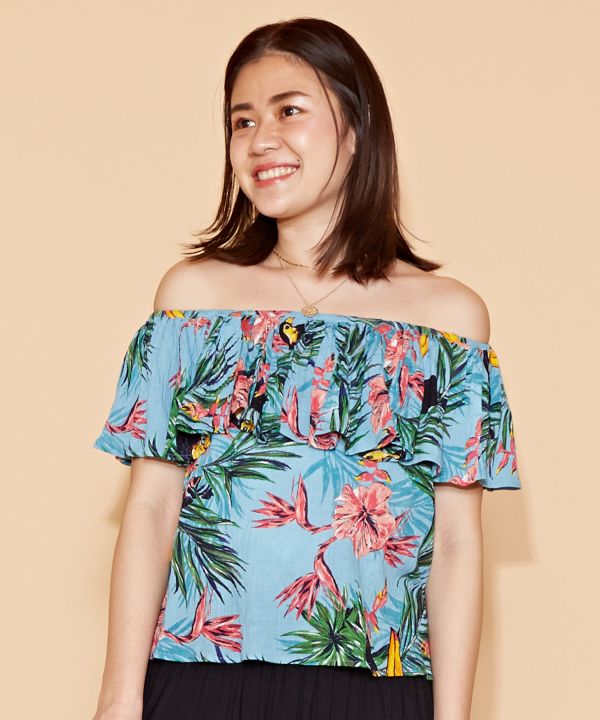 Botanical ALOHA Convertible Blouse