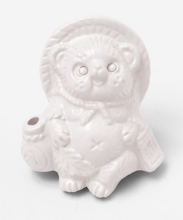 SHIGARAKI Ware Sitting TANUKI - White