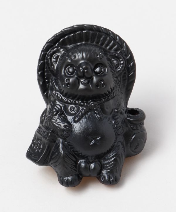 SHIGARAKI Ware Sitting TANUKI - Black