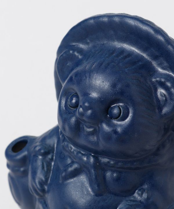 SHIGARAKI Ware Sitting TANUKI - Navy