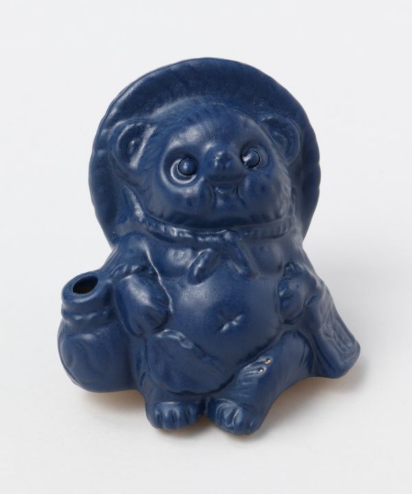 SHIGARAKI Ware Sitting TANUKI - Navy