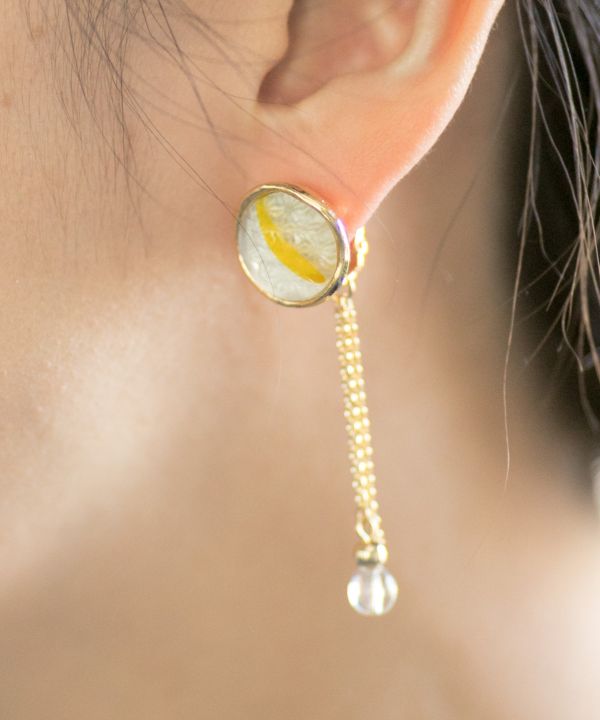 OHAJIKI Marble Clip Earrings