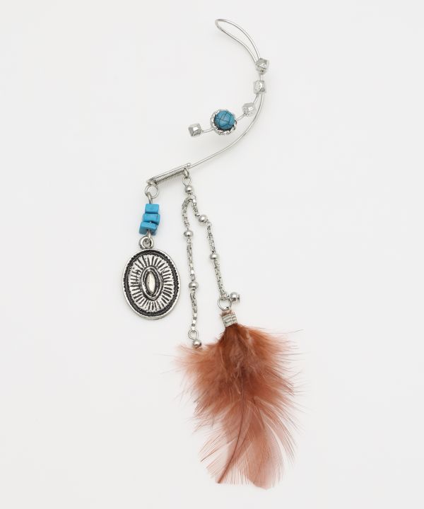 Bohemian Feather Earhook