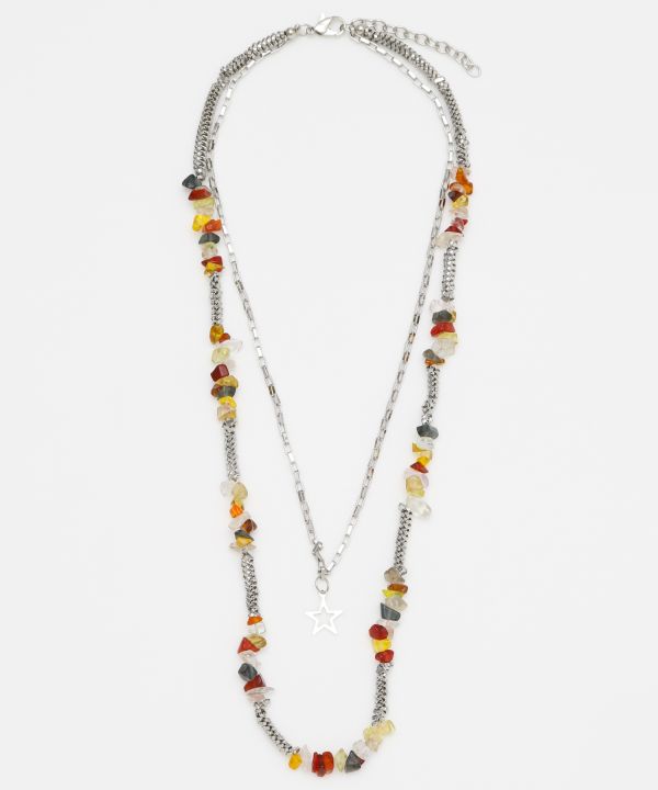 Colorful Beaded Layered Necklace