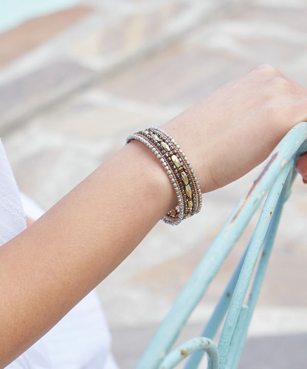 Metal Beaded Bangle