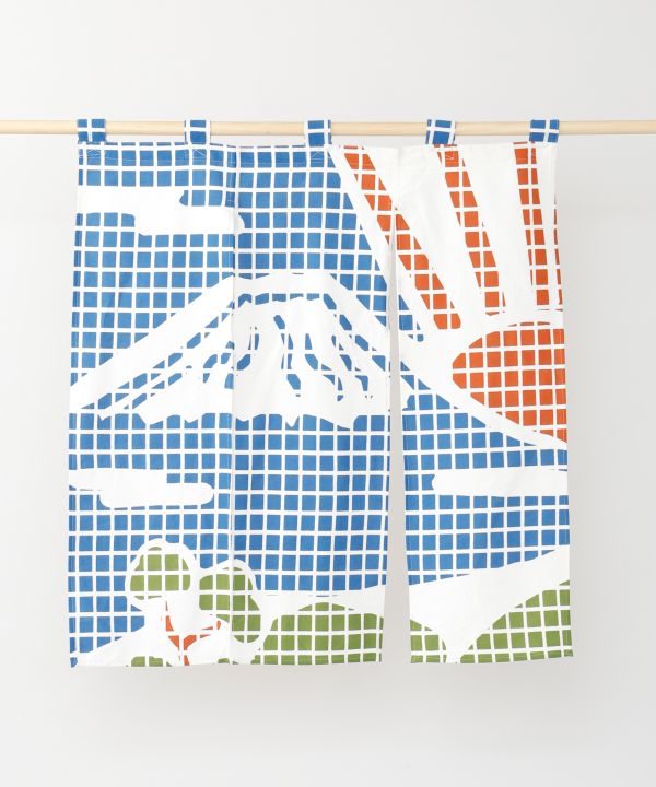 Mosaic Mt Fuji Mid Noren Curtain