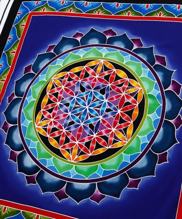 Kaleidoscope Lotus Tapestry