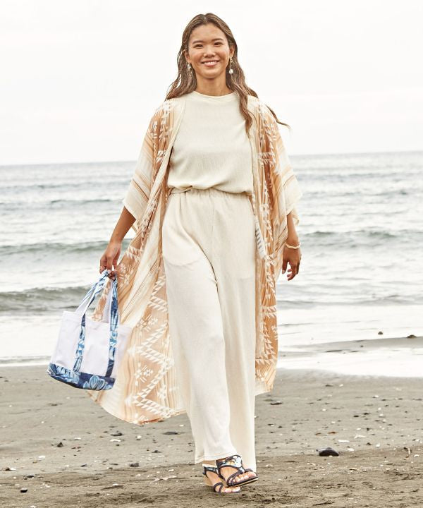 Beach Resort UV Maxi Kimono Cardigan