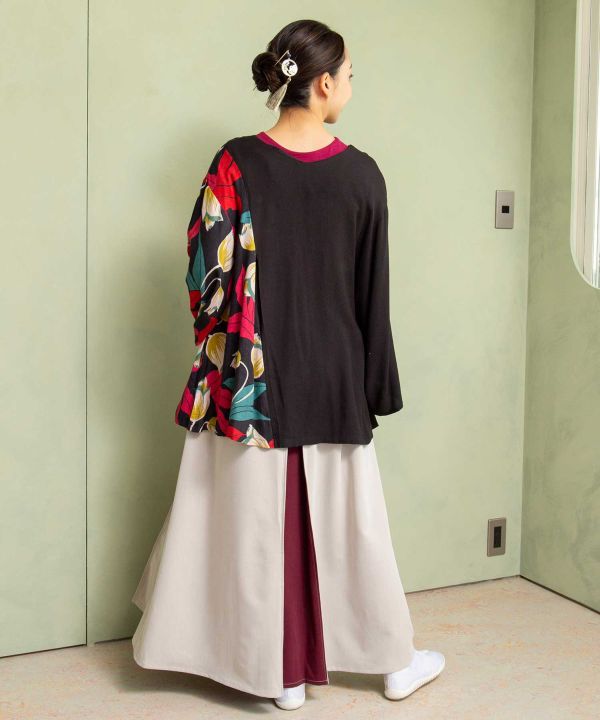 KAKURE-IRO Bi-color HAKKAKE Skirt