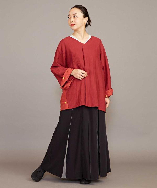 KAKURE-IRO Bi-color HAKKAKE Skirt