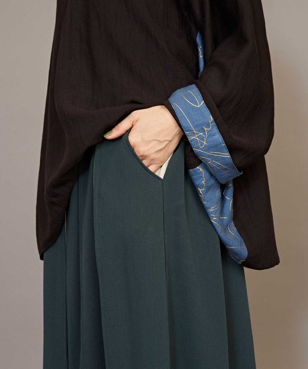 KAKURE-IRO Bi-color HAKKAKE Skirt