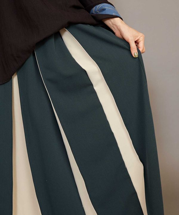 KAKURE-IRO Bi-color HAKKAKE Skirt