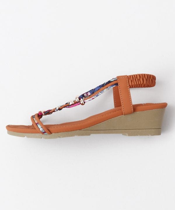 Colorful Fluffy Sandals - CAMEL