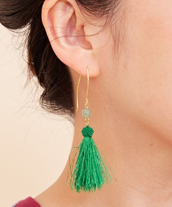 UTSUROI-NEGAI Tassel Earrings