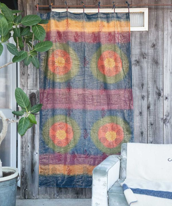 Block Print x Tie Dye Curtain