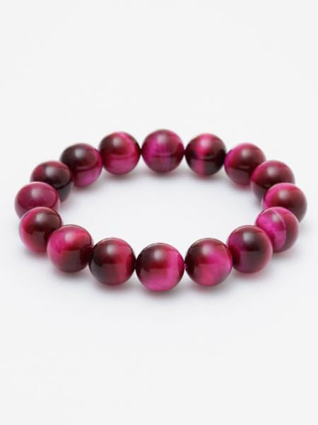 3A Grade 12mm Rose Tiger Eye Bracelet