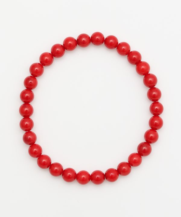 6mm Red Coral Bracelet