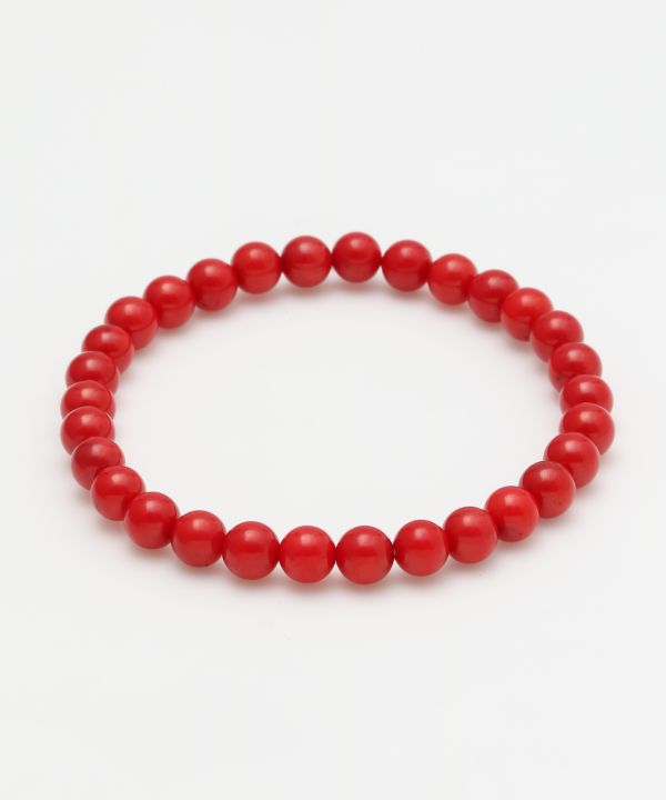 6mm Red Coral Bracelet