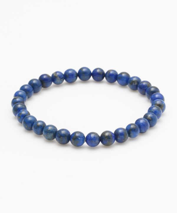 6mm Lapis Lazuli Beaded Bracelet