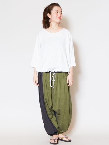 Bi Color Unisex Harem Pants