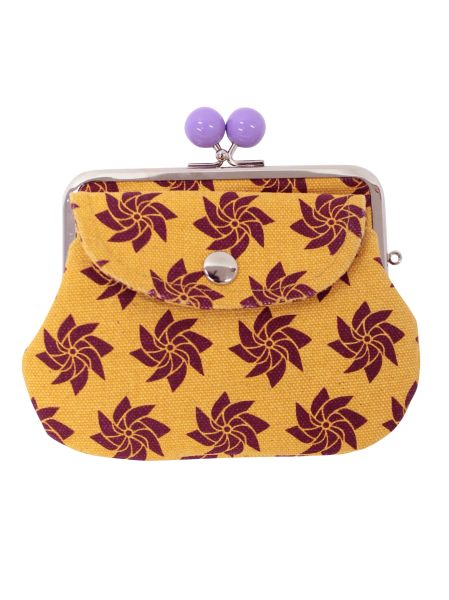 Retro Pattern HANPU GAMAGUCHI Twin Purse