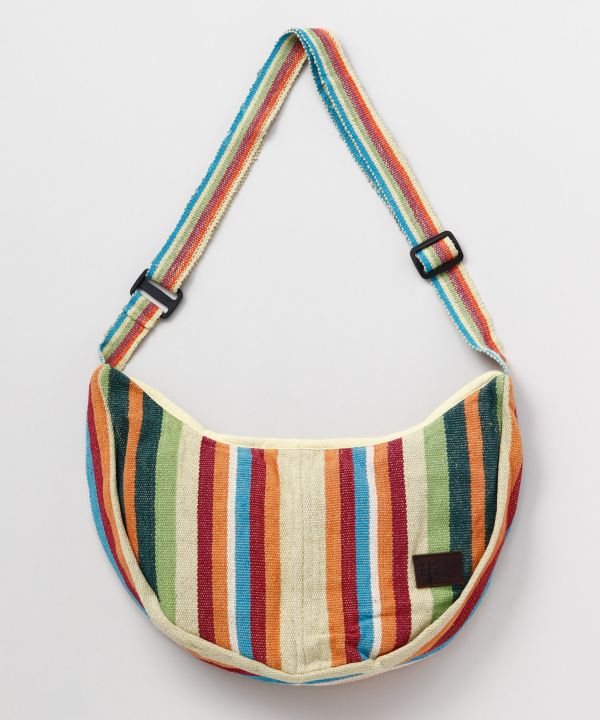 Nepalese Hand Woven Crescent Sholder Bag