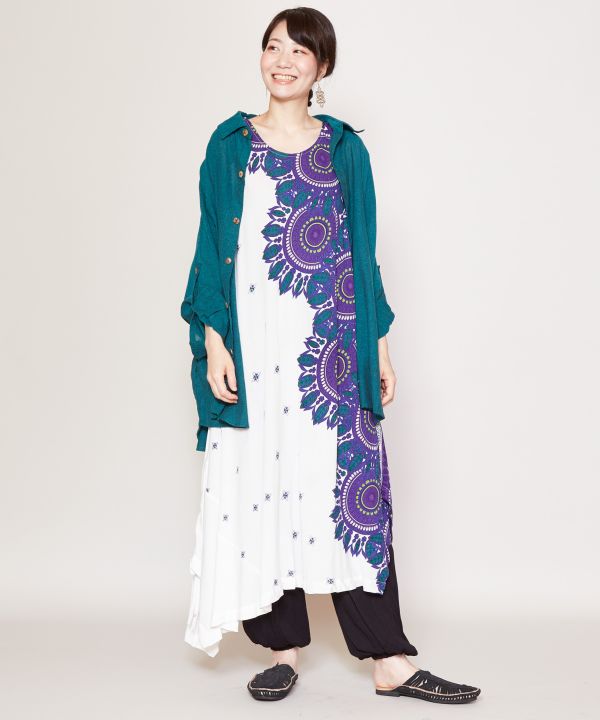 Nepali Cotton Dolman Sleeve Shirt