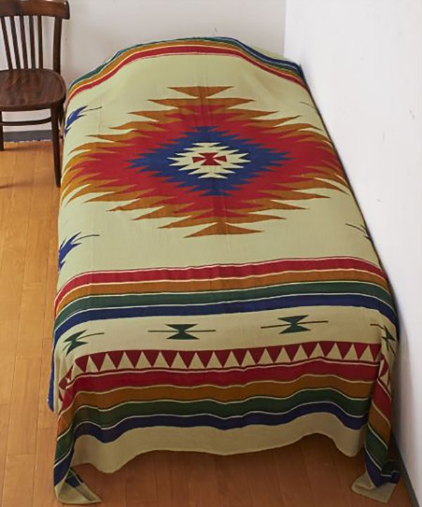 Navajo Multi Cloth Bed Cover