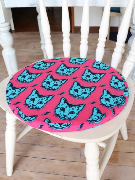 African Fabric Inspired Animal Round Cushion