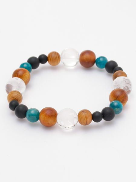 YAKUSUGI, Four Gods Crystal, Apatite Bracelet