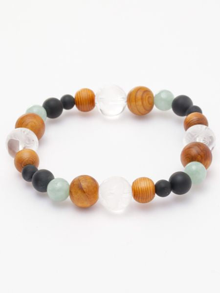 YAKUSUGI, Four Gods Crystal, Jade Bracelet