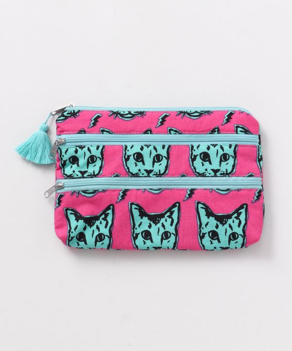 Animal Triple Zip Pouch