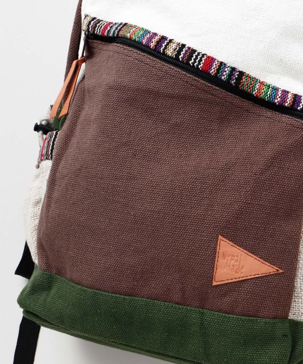 Nepali Woven Cotton Backpack