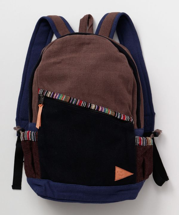 Nepali Woven Cotton Backpack