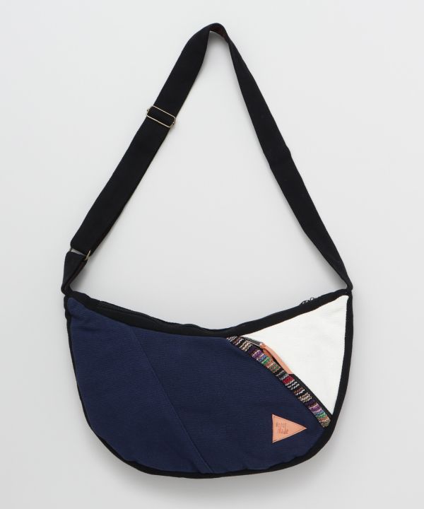 Nepali Woven Crescent Shoulder Bag