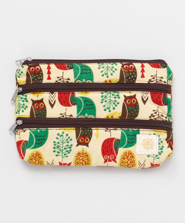 World Trip Triple Zip Pouch