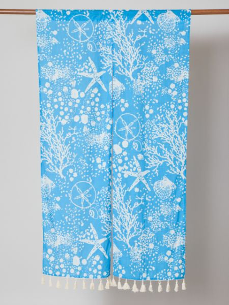 Mixed Blue NOREN Door Curtain