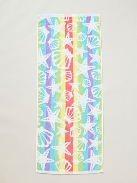 Gradient Shell & Starfish Towel