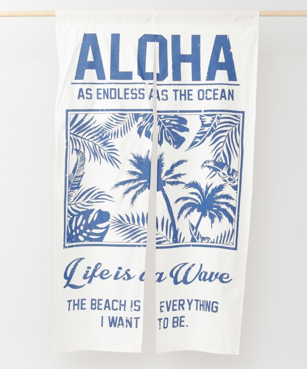 Endless Aloha NOREN Slit Curtain