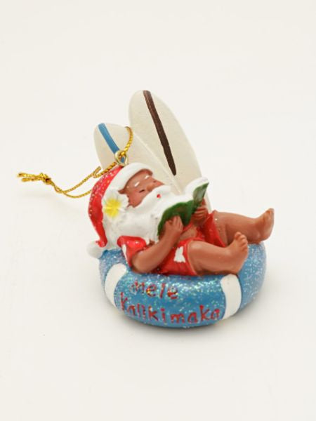 Hawaiian Santa Claus Ornament