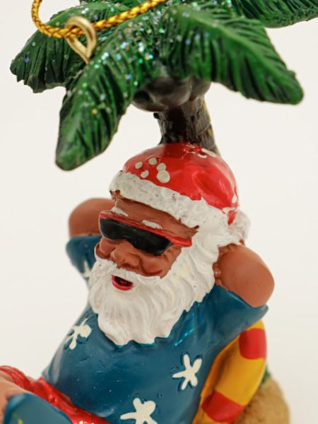 Hawaiian Santa Claus Ornament