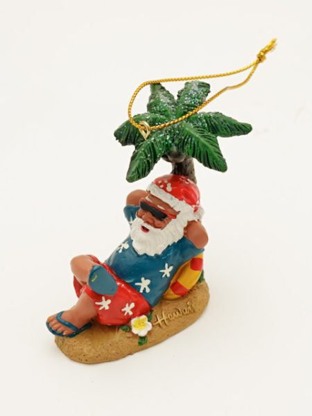 Hawaiian Santa Claus Ornament