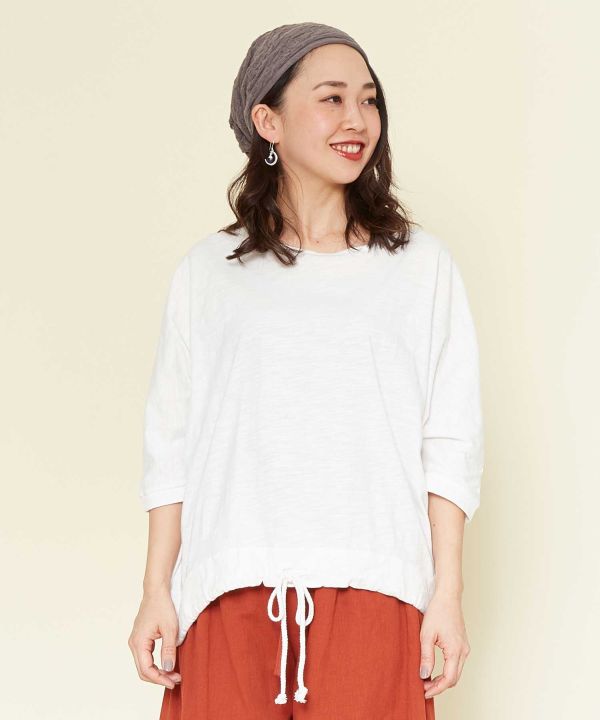 Slub Jersey Dolman Sleeve Top