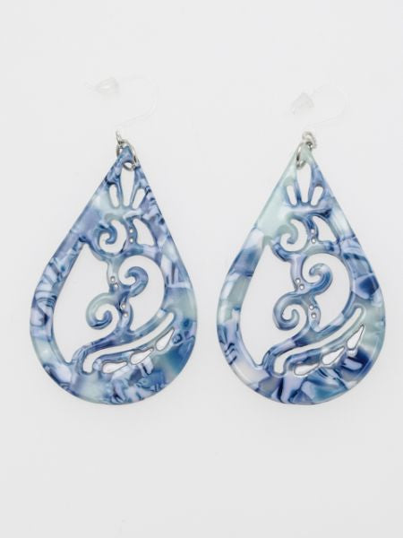 Openwork Teardrop Earring