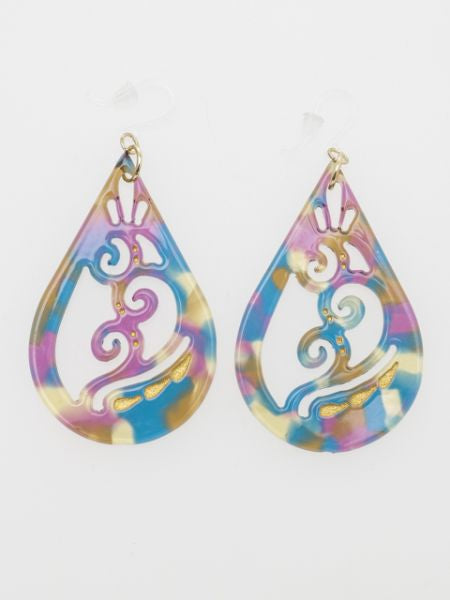 Openwork Teardrop Earring