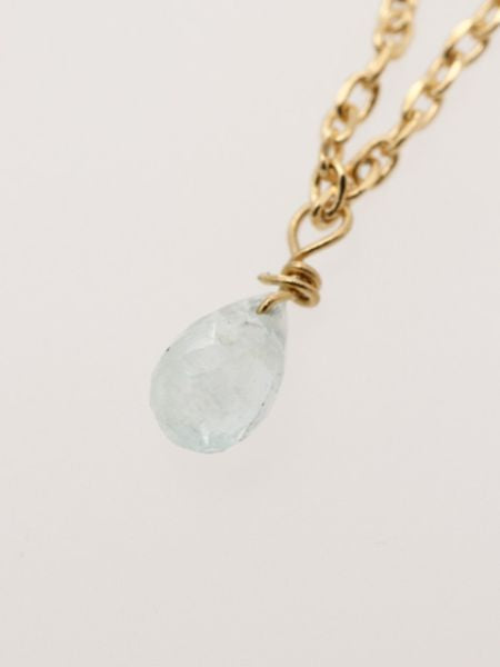 Birthstone Drop Gemstone Necklace