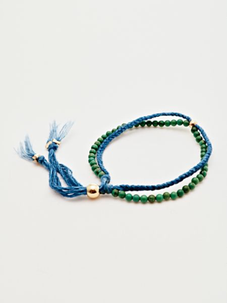 INDIGO Dye Hemp Cotton Strings Bracelet