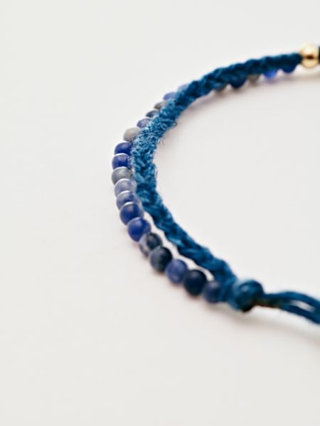 INDIGO Dye Hemp Cotton Strings Bracelet