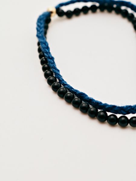 INDIGO Dye Hemp Cotton Strings Bracelet